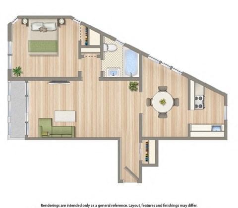 one bedroom d floor plan for rent washington dc